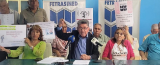 Falime Hernández, presidente de la Federación de Trabajadores Sindicalizados de la Educación (Fetrasined)