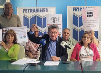 Falime Hernández, presidente de la Federación de Trabajadores Sindicalizados de la Educación (Fetrasined)